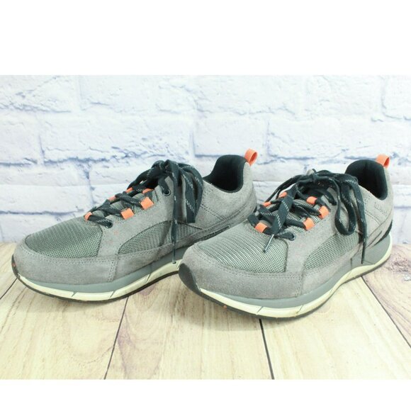 LL Bean Gray Suede Fitness Comfort Cushioned Walking Sneaker Shoes Size 10 M - Picture 2 of 10